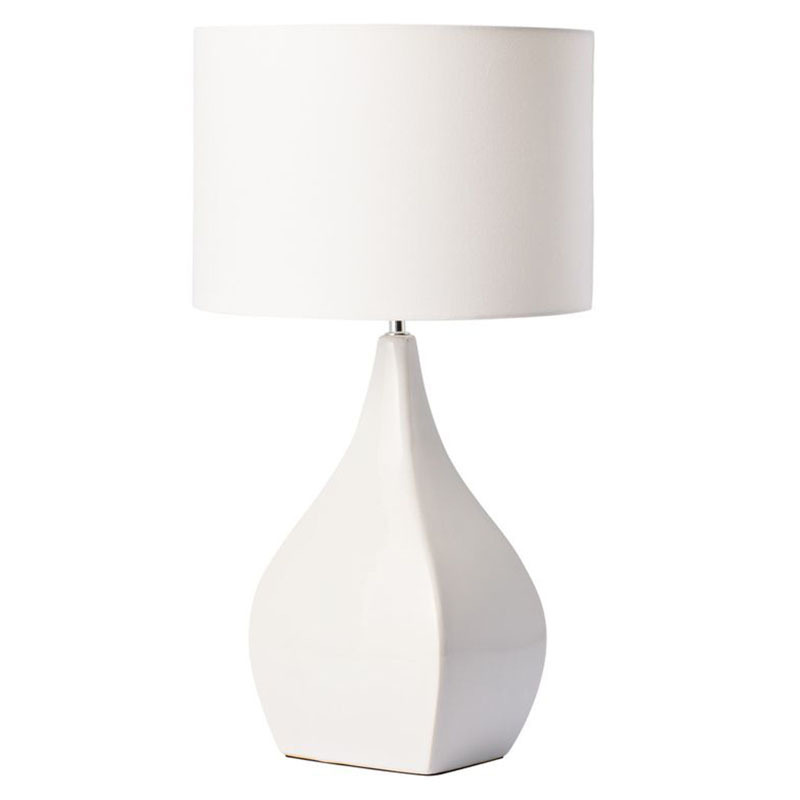 Sierra Ceramic & Faux Linen Table Lamp