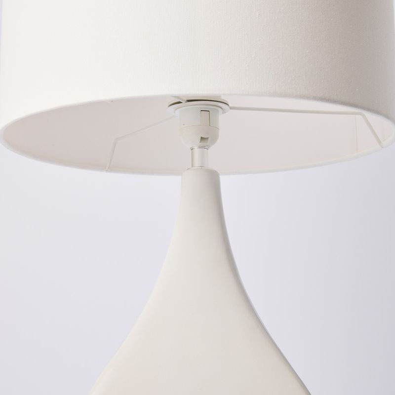 Sierra Ceramic & Faux Linen Table Lamp