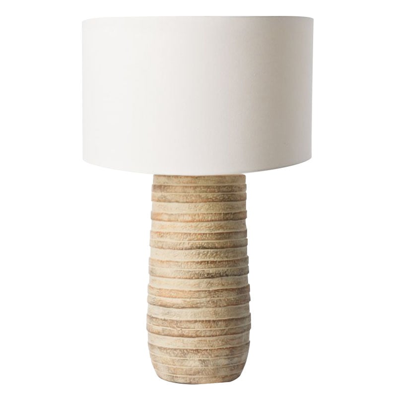 Delray Ceramic & Linen Table Lamp