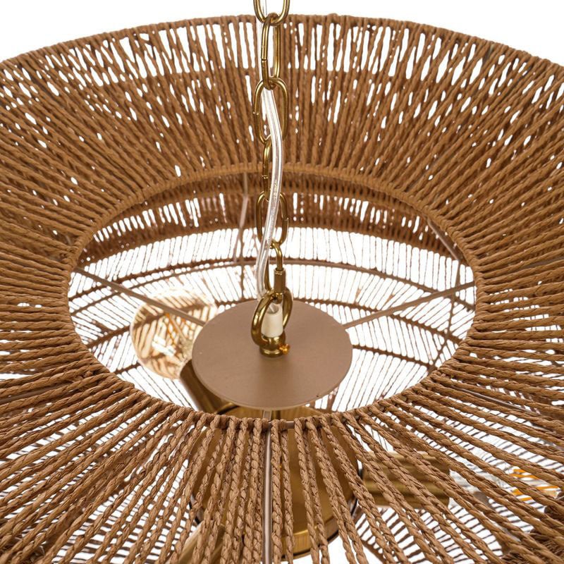 Everett Natural Paper Rope Pendant Light