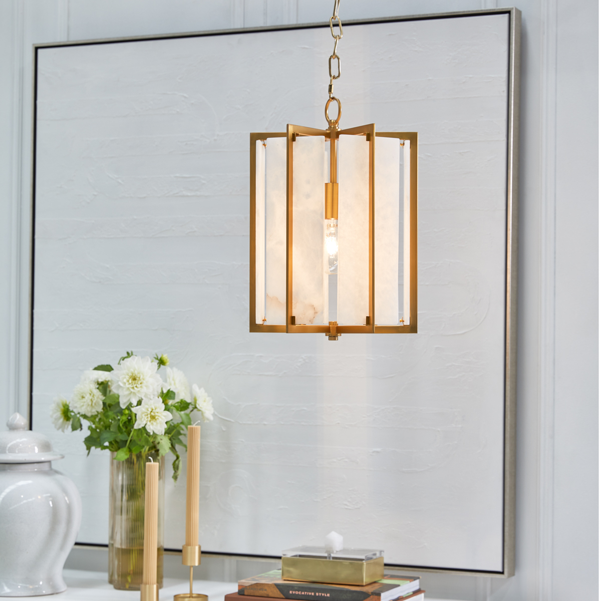 Saville Alabaster Pendant Light