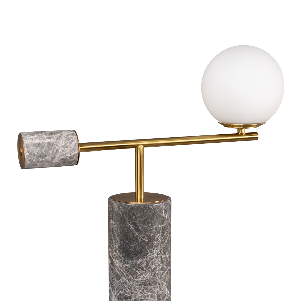 63cm Gregor Brass & Marble Table Lamp