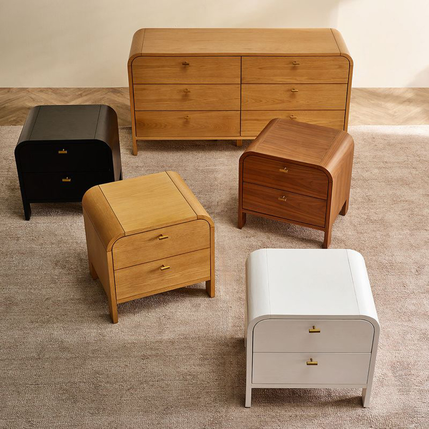 Kai 2 Drawer Bedside Table