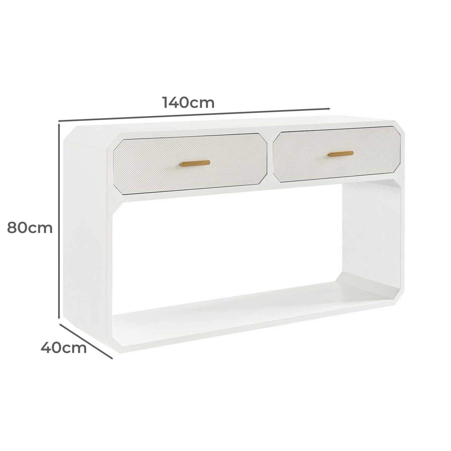Nelson 2 Drawer Console Table