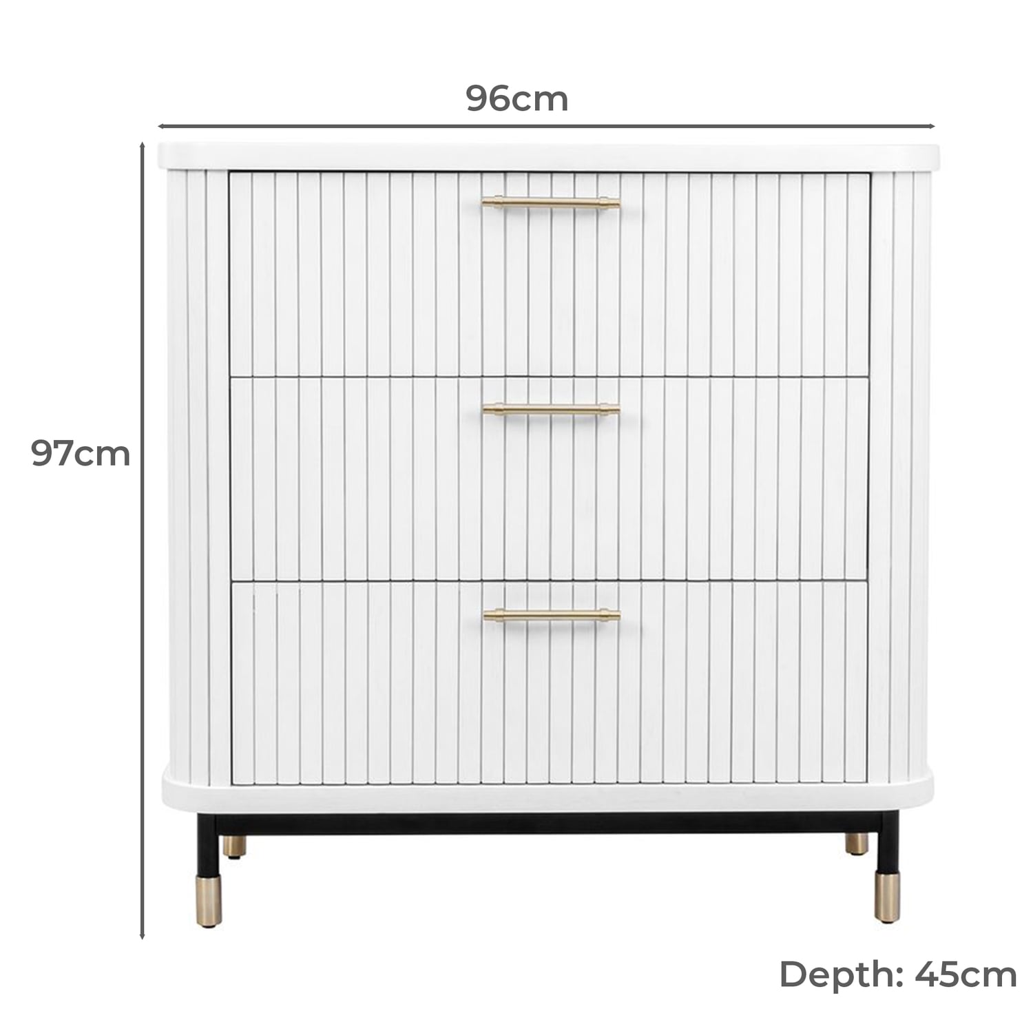 Uriah 3 Drawer Chest