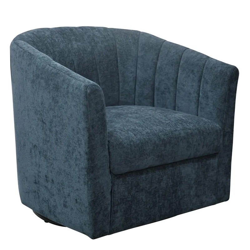 Winona Chenille Swivel Armchair