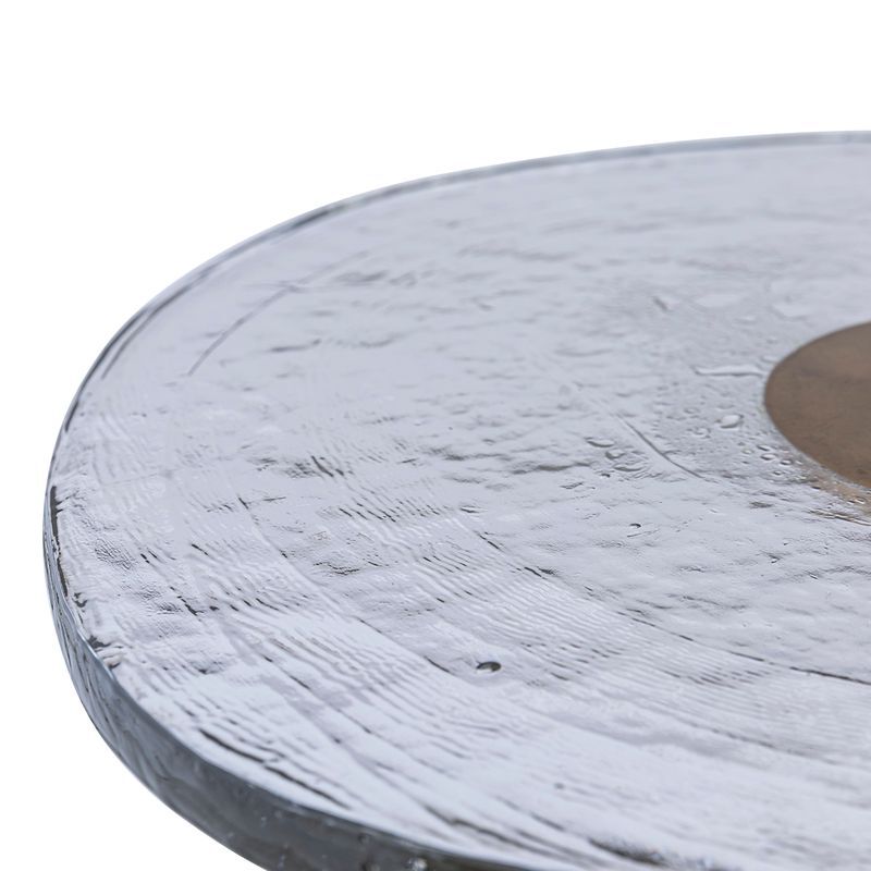 Portem Aluminium & Glass Side Table