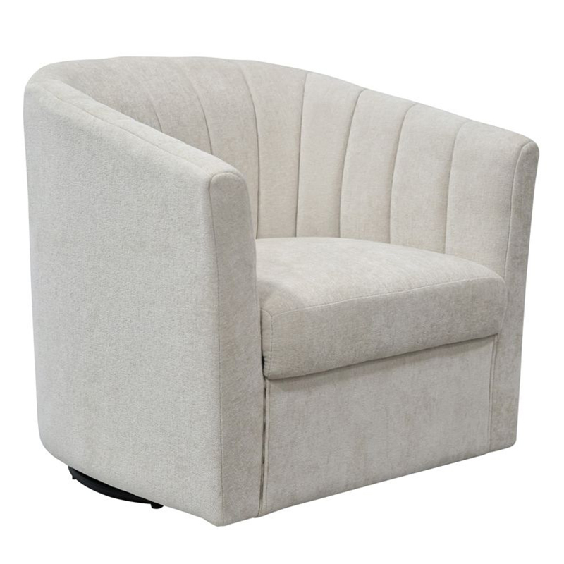 Winona Chenille Swivel Armchair