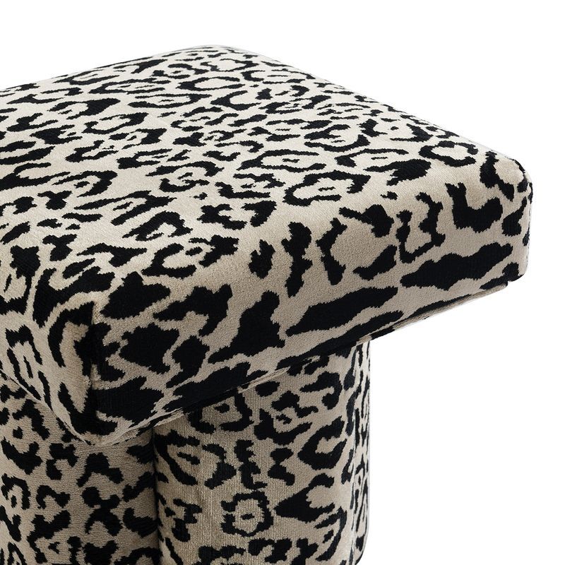 Harwich Square Chenille Accent Stool