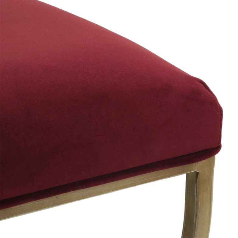 Roswell Velvet Accent Stool