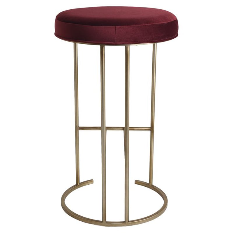 66cm Eastham Gold Velvet Counter Stool