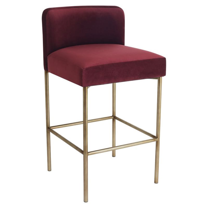 66cm Duxbury Velvet Counter Stool