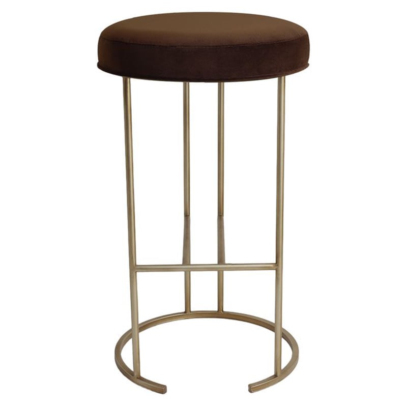 66cm Eastham Gold Velvet Counter Stool