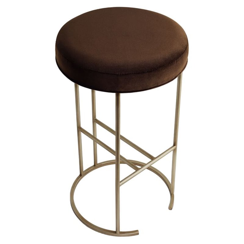 66cm Eastham Gold Velvet Counter Stool