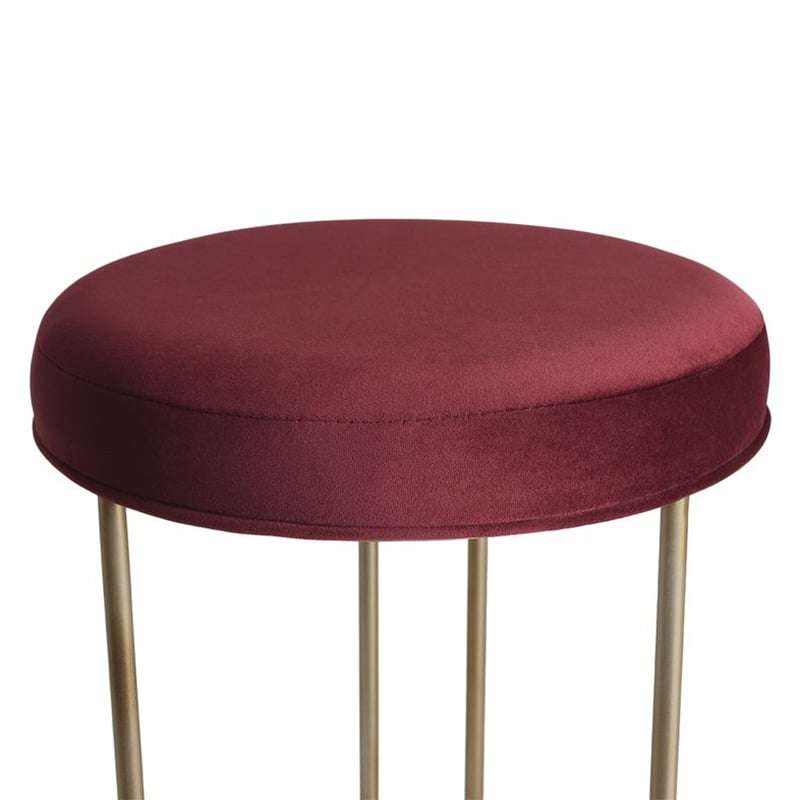 66cm Eastham Gold Velvet Counter Stool