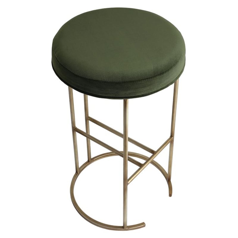 66cm Eastham Gold Velvet Counter Stool