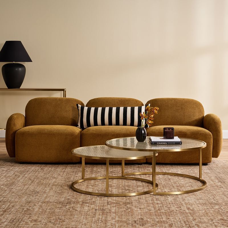 Olean 3 Seater Chenille Sofa
