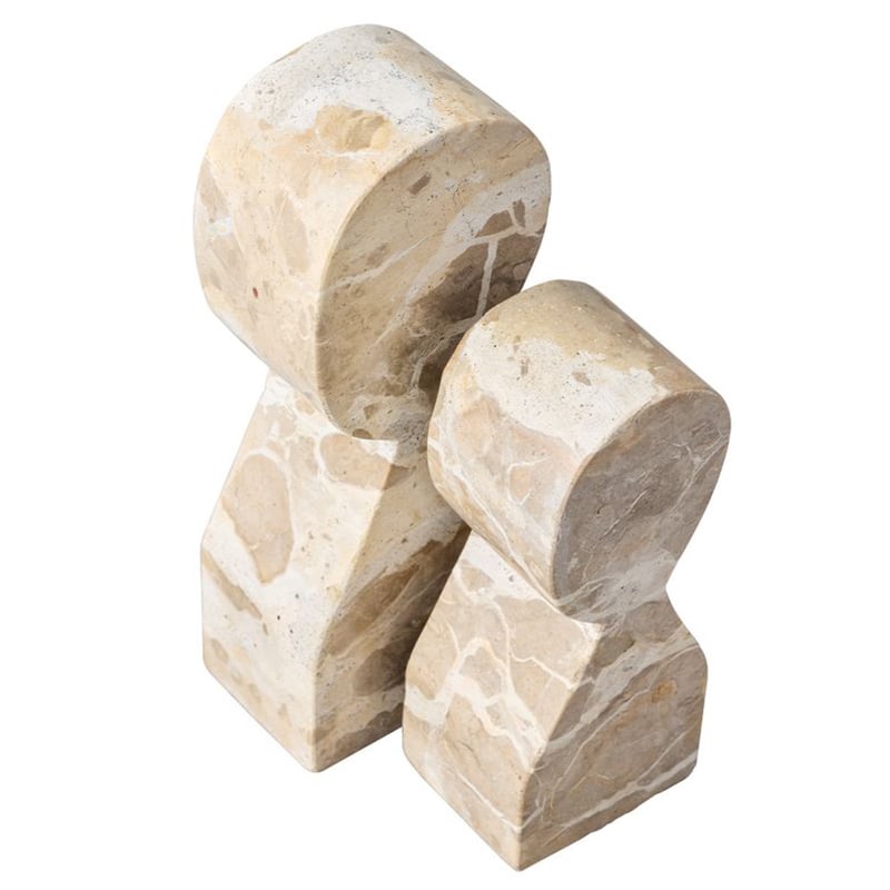 2 Piece Centralia Marble Bookend Set
