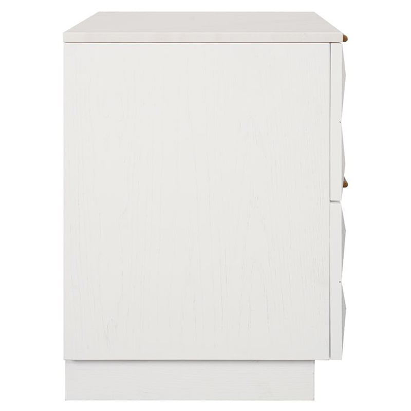 White Bethany Marble Bedside Table