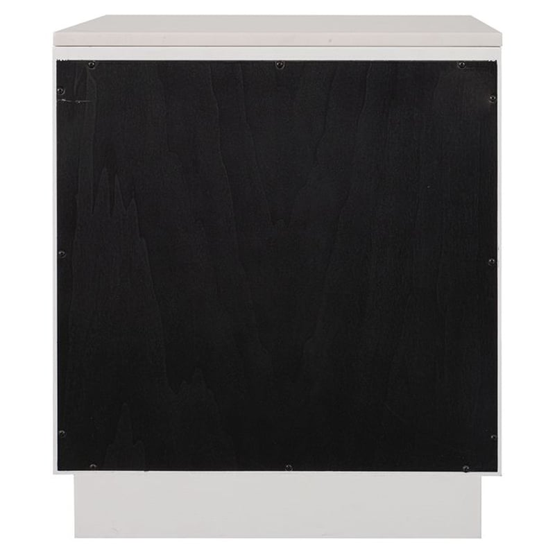 White Bethany Marble Bedside Table