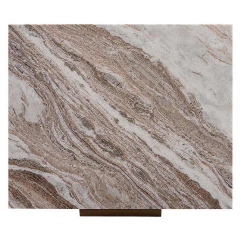 River Brown Bethany Marble Bedside Table