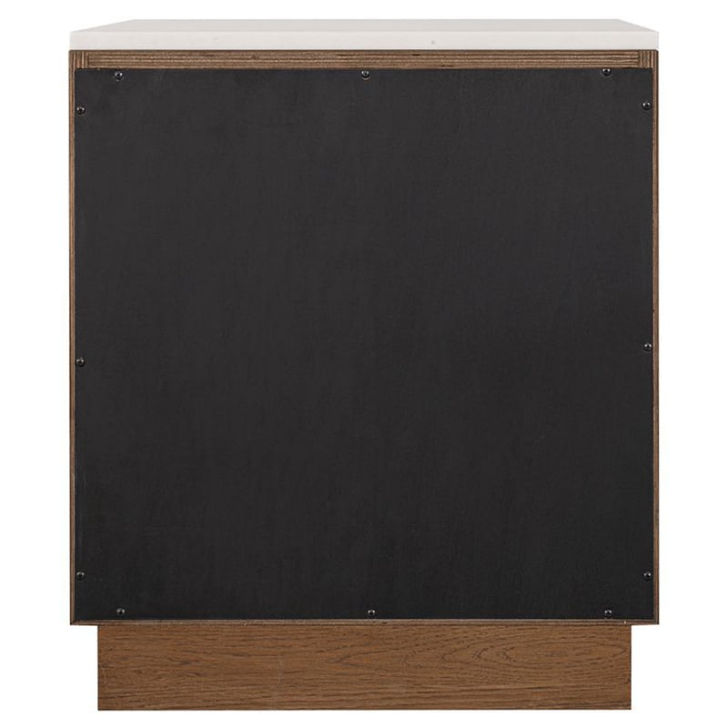 White Bethany Marble Bedside Table