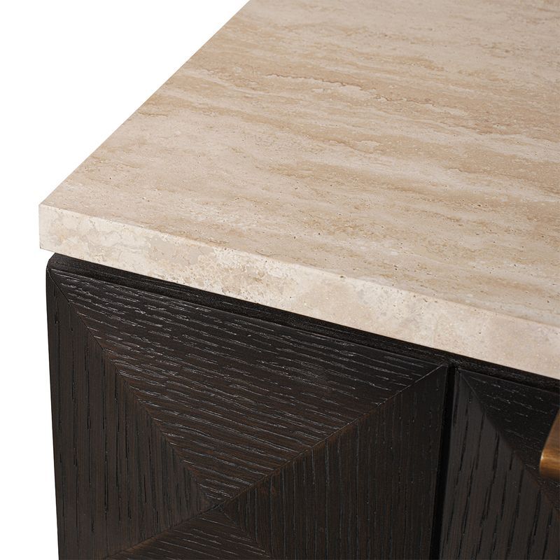 Bethany Travertine Bedside Table