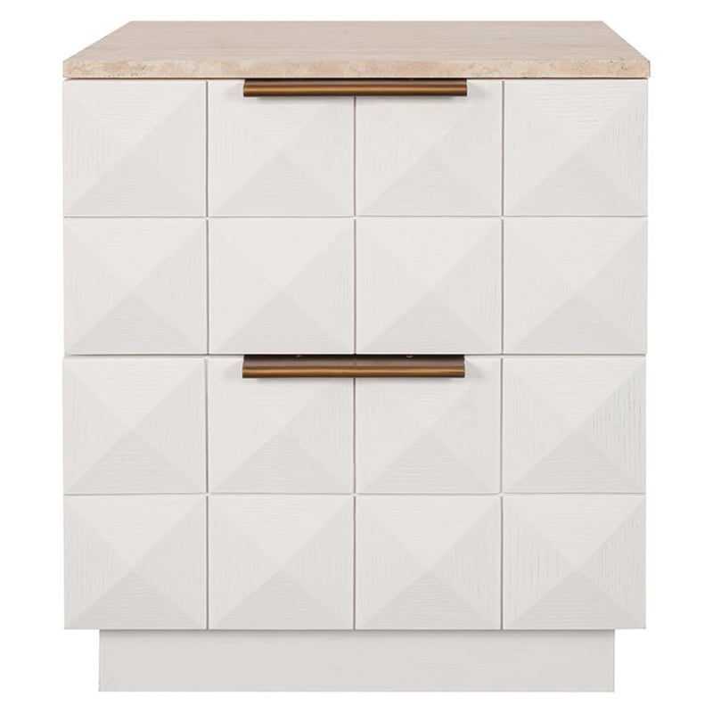 Bethany Travertine Bedside Table