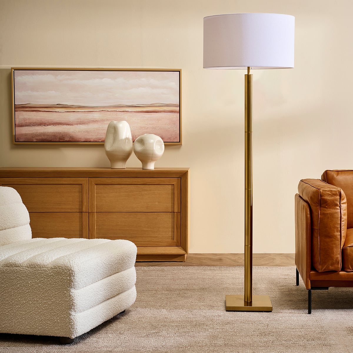 Sharline Cylindrical Floor Lamp
