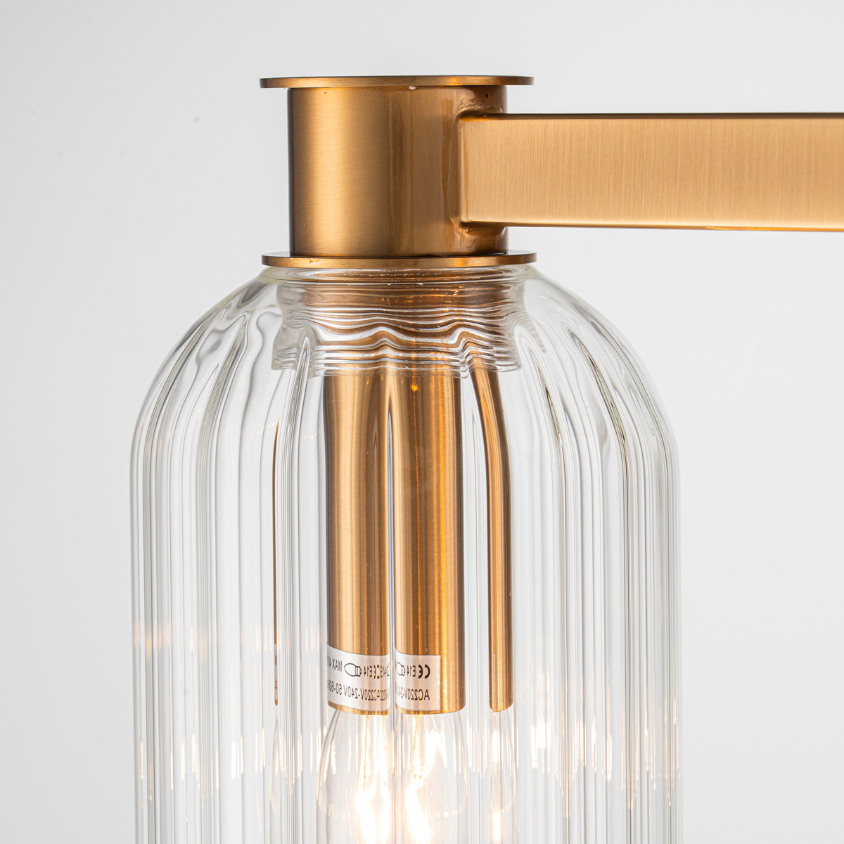 Cosmera Brass Metal 2 Lamp Wall Light
