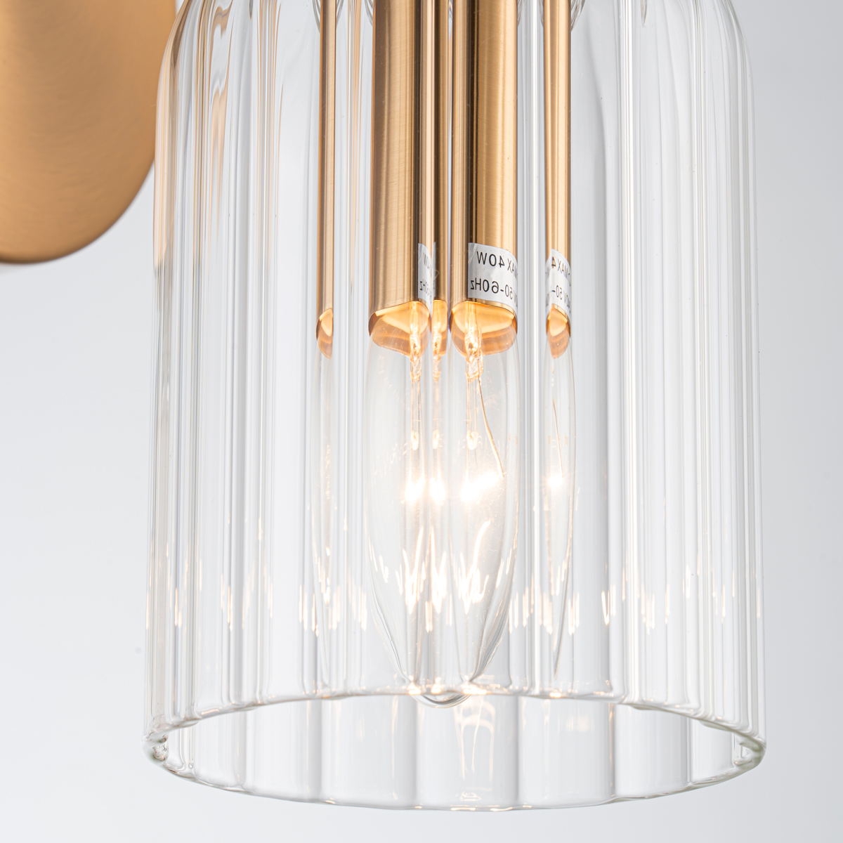 Cosmera Brass 2 Lamp Wall Light