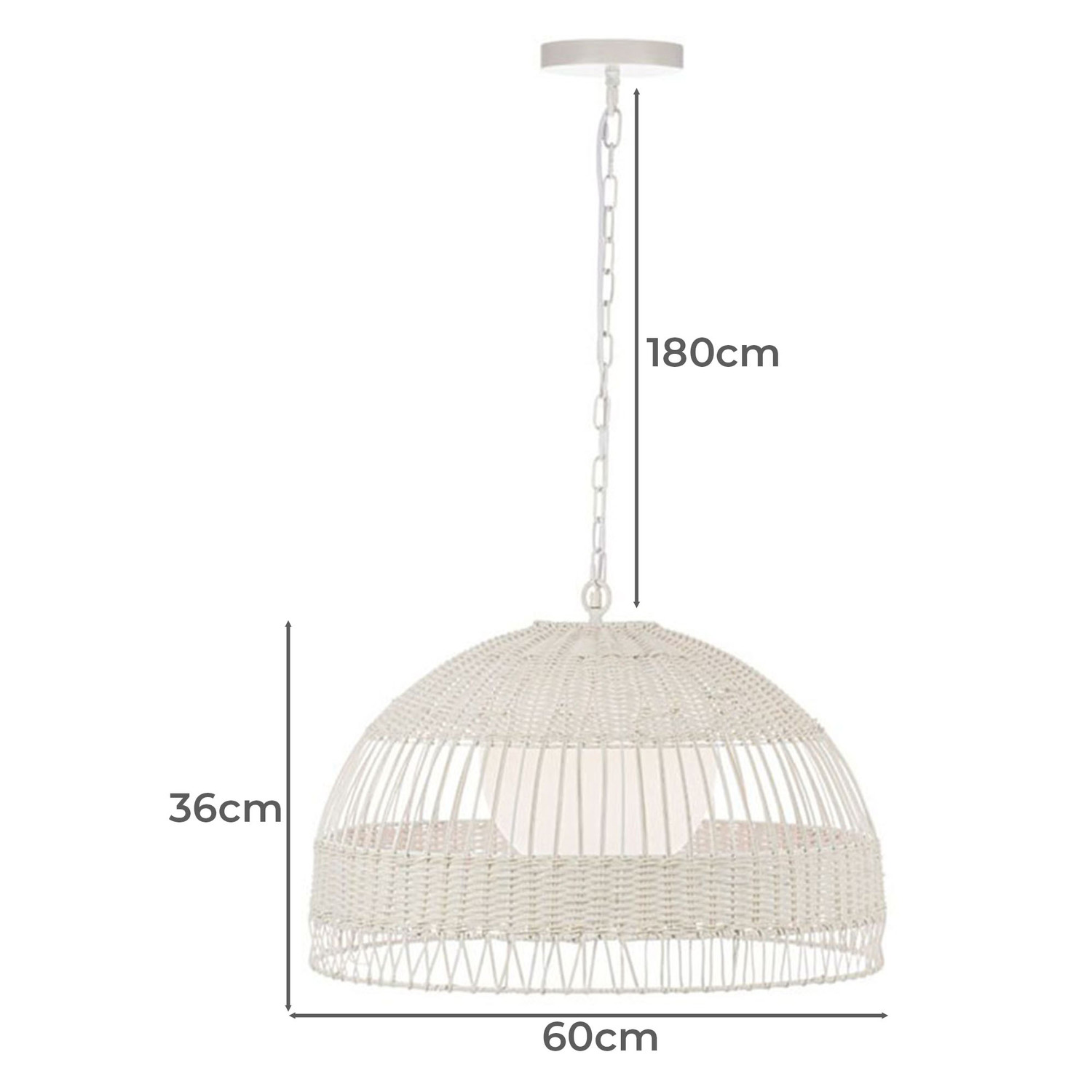 Easton Rattan Pendant Light