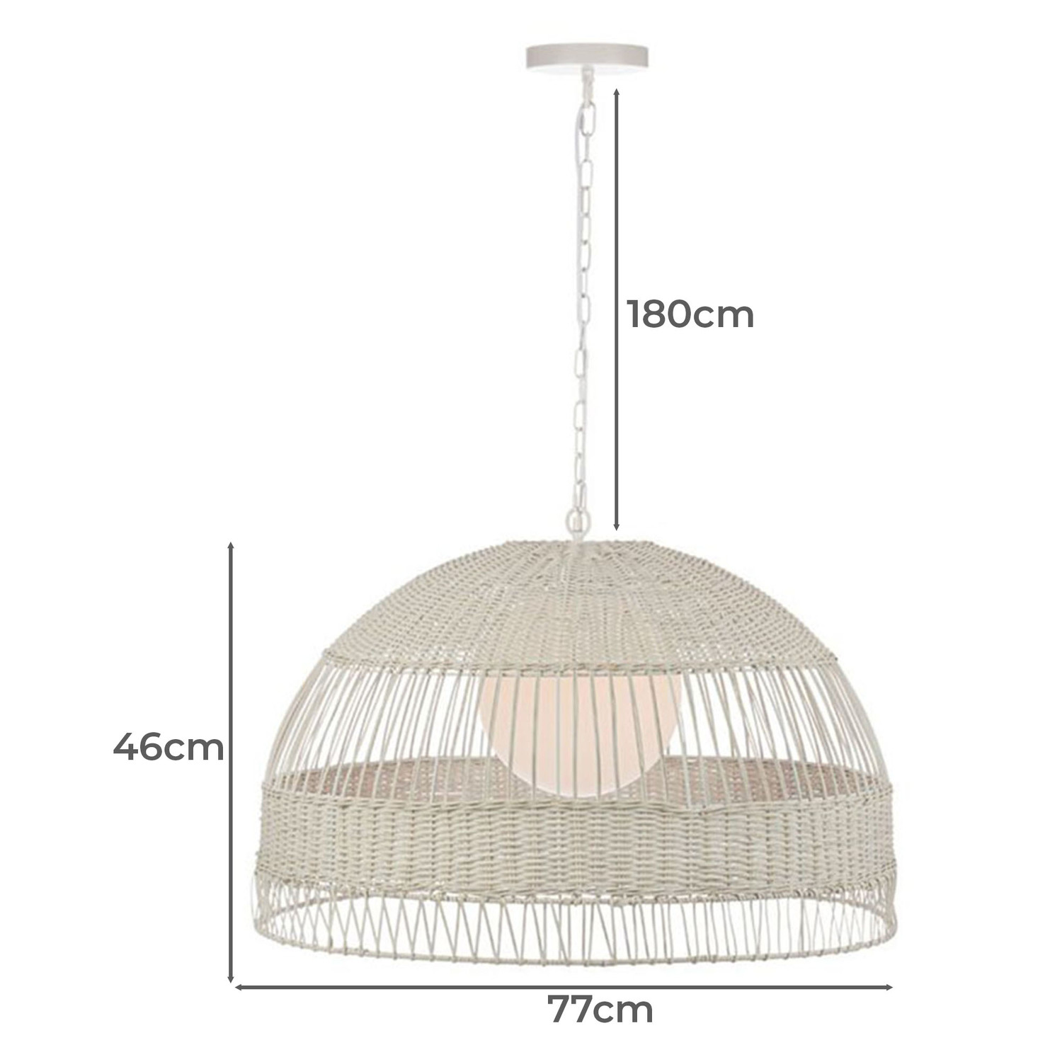 Easton Rattan Pendant Light