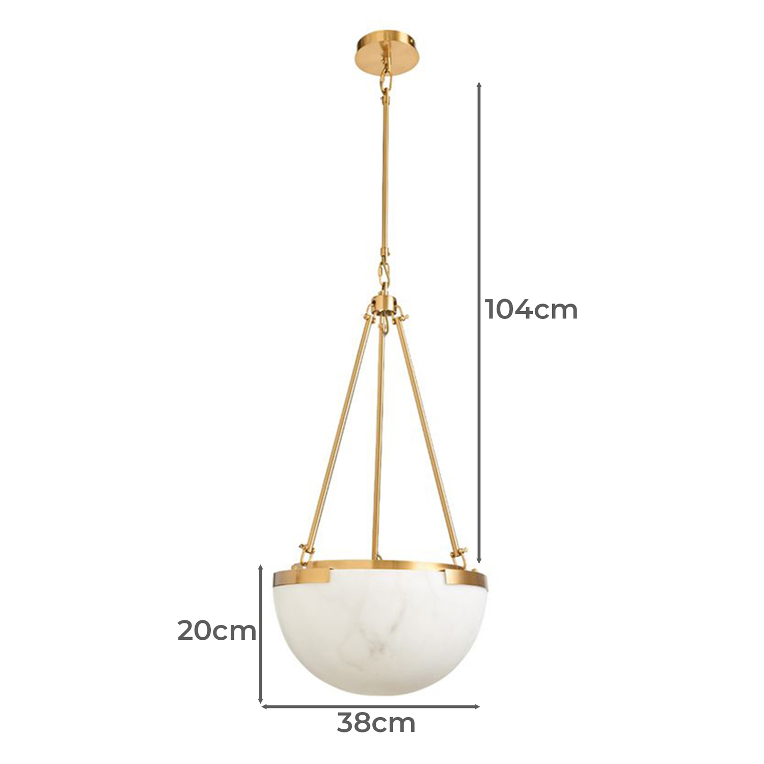 Hanover Metal & Resin 3 Light Pendant
