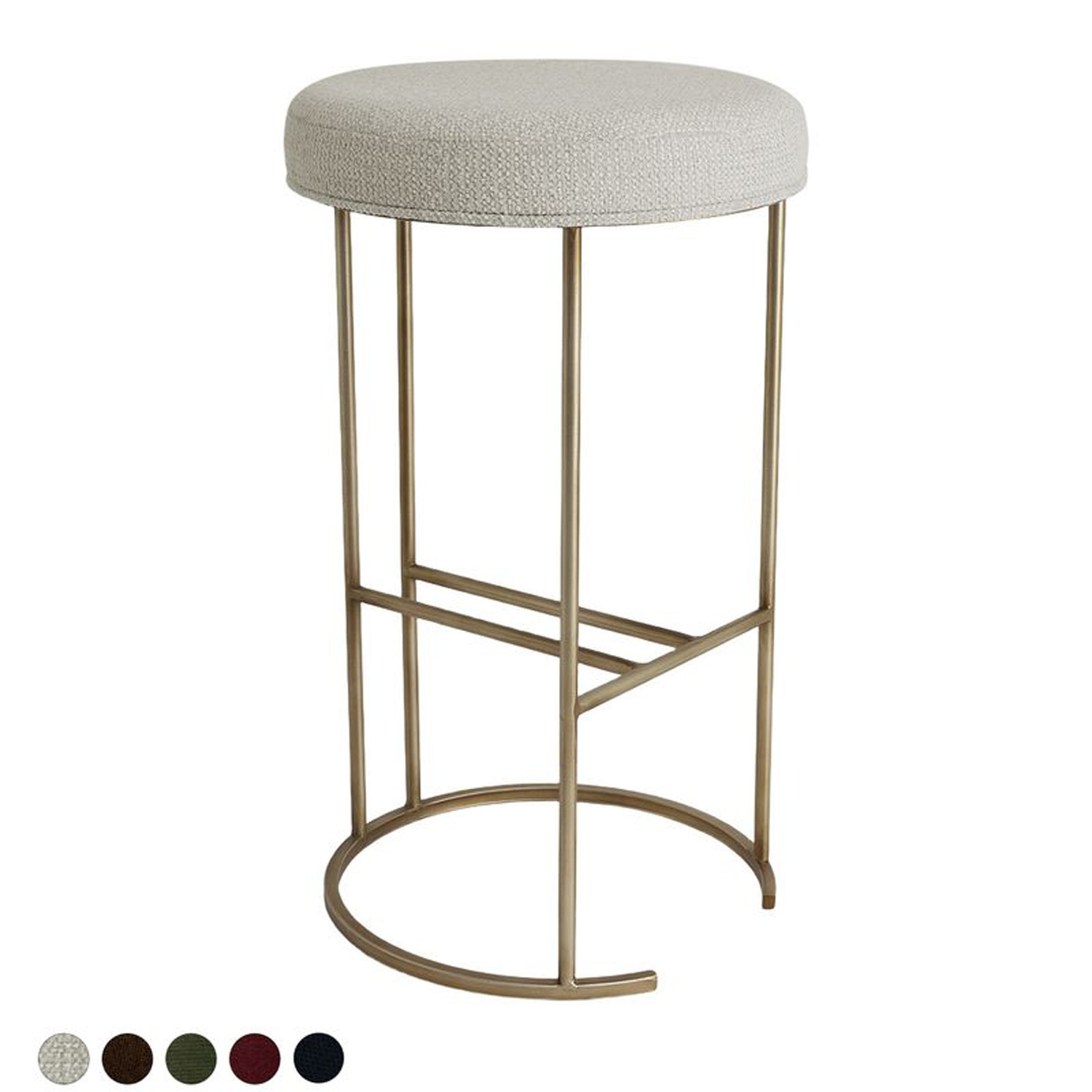 65cm-Westley-Linen-Blend-Kitchen-Stool