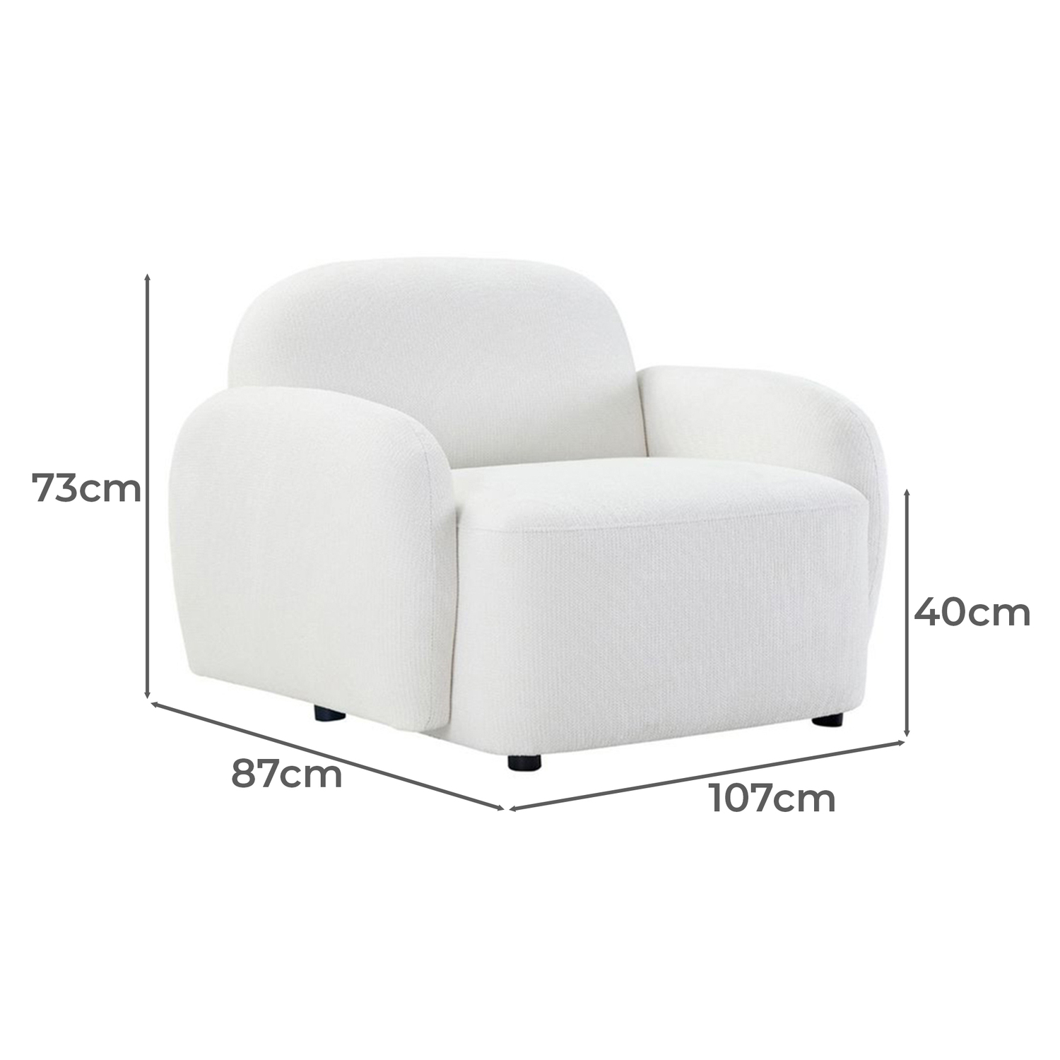 Olean Chenille Accent Chair