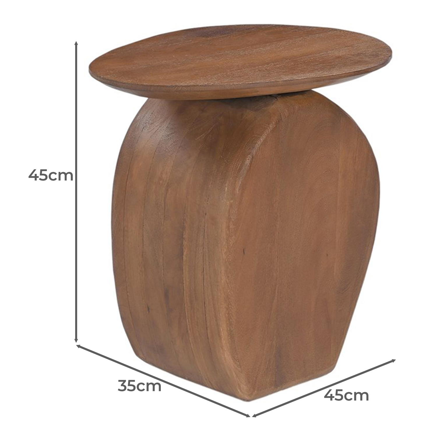 Pasadena Mango Wood Side Table