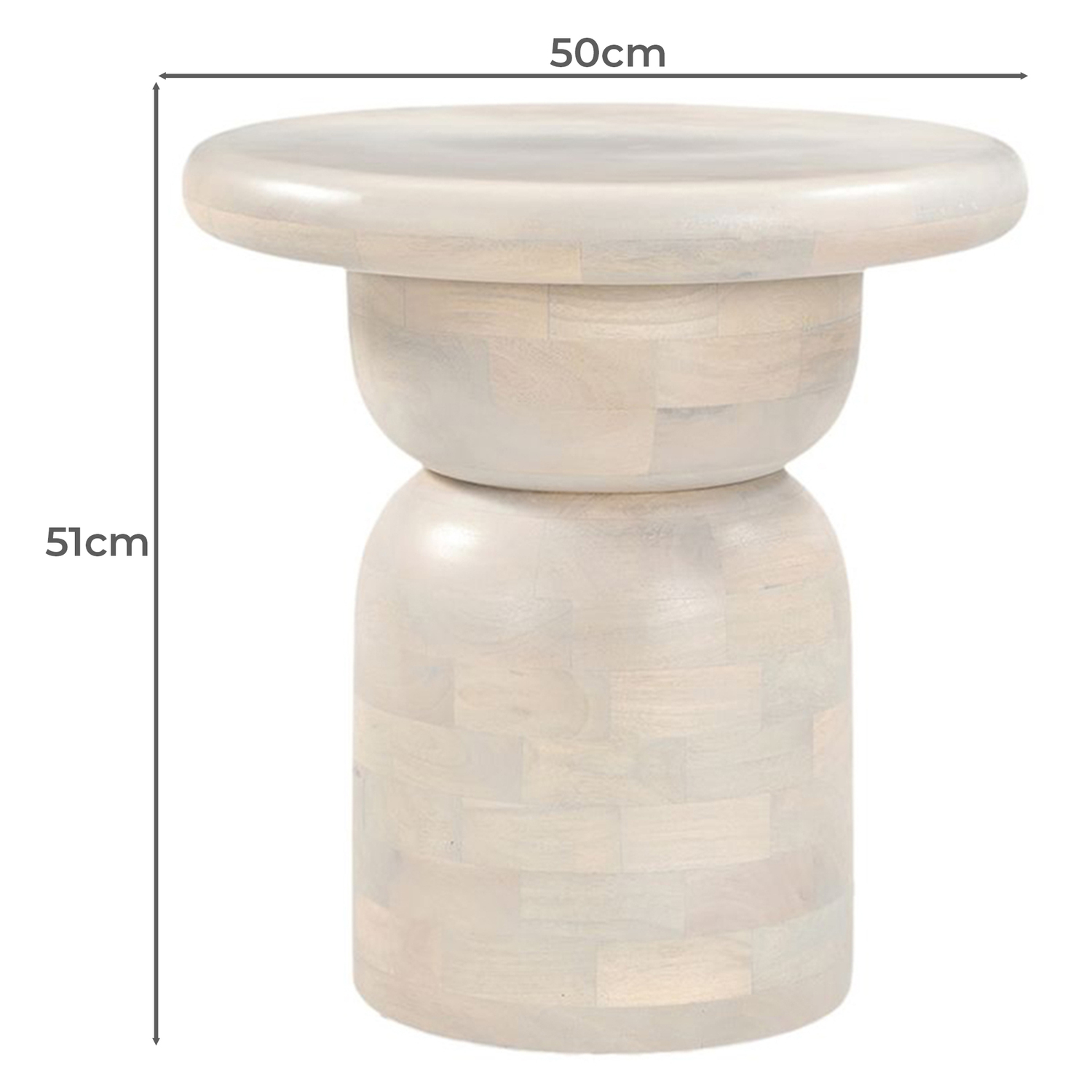 Harris Mango Wood Side Table