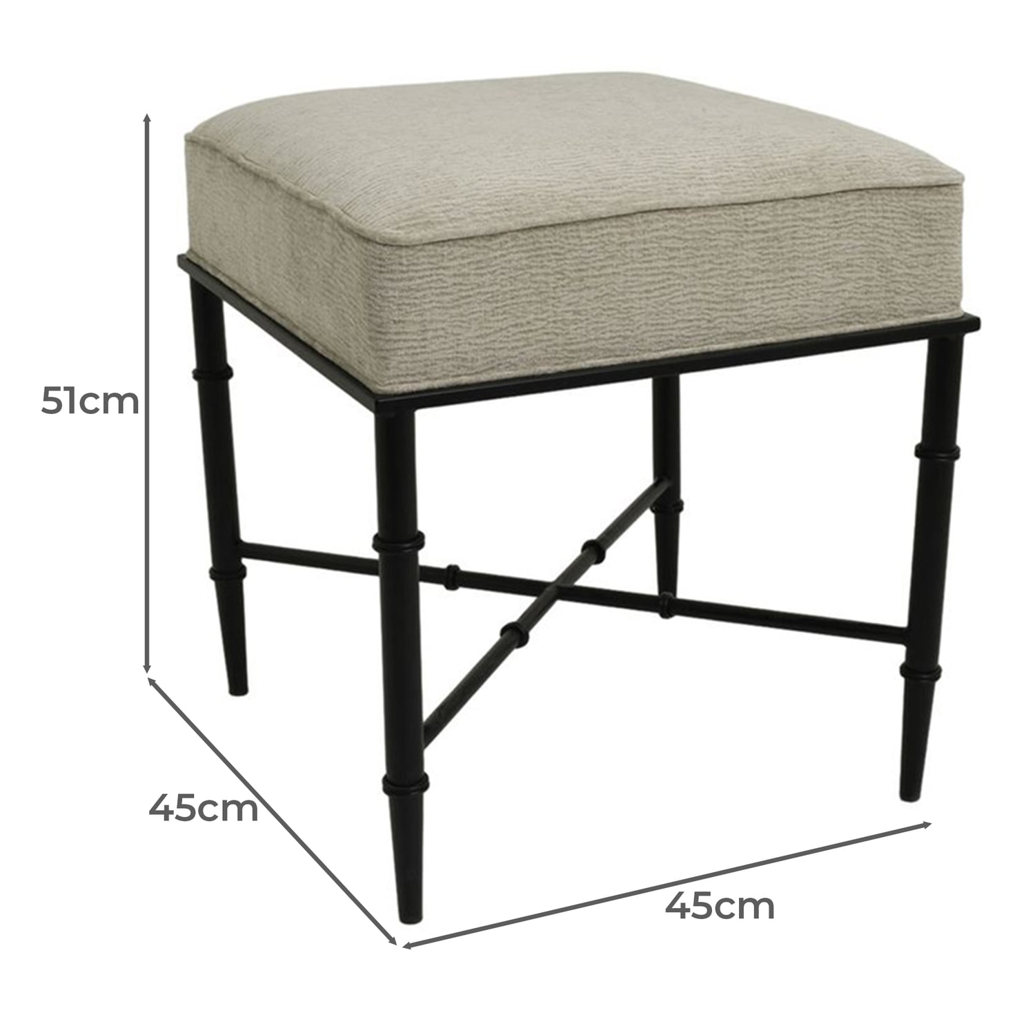 Bridgeton Upholstered Accent Stool