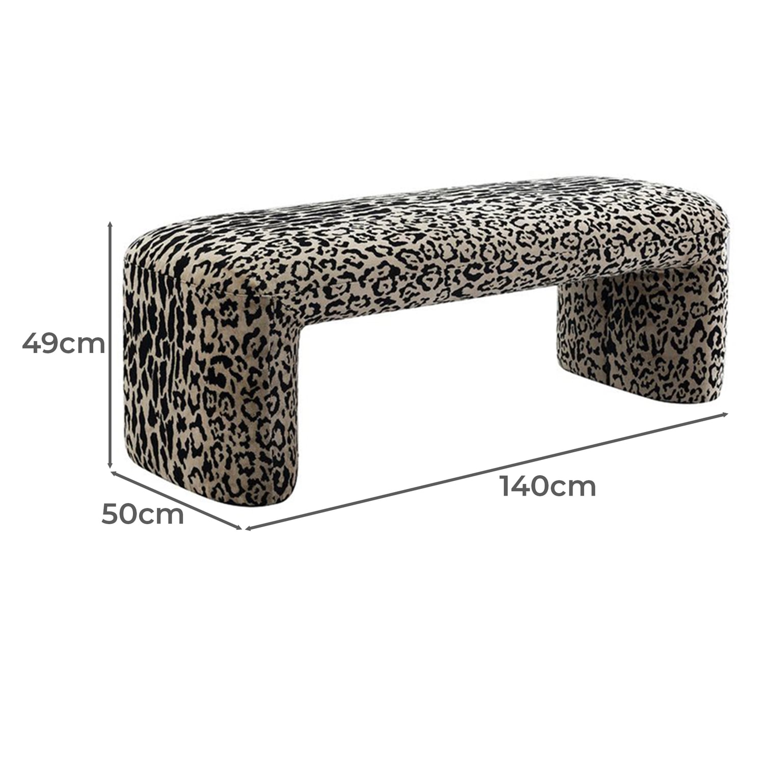 Harwich Chenille Ottoman Bench