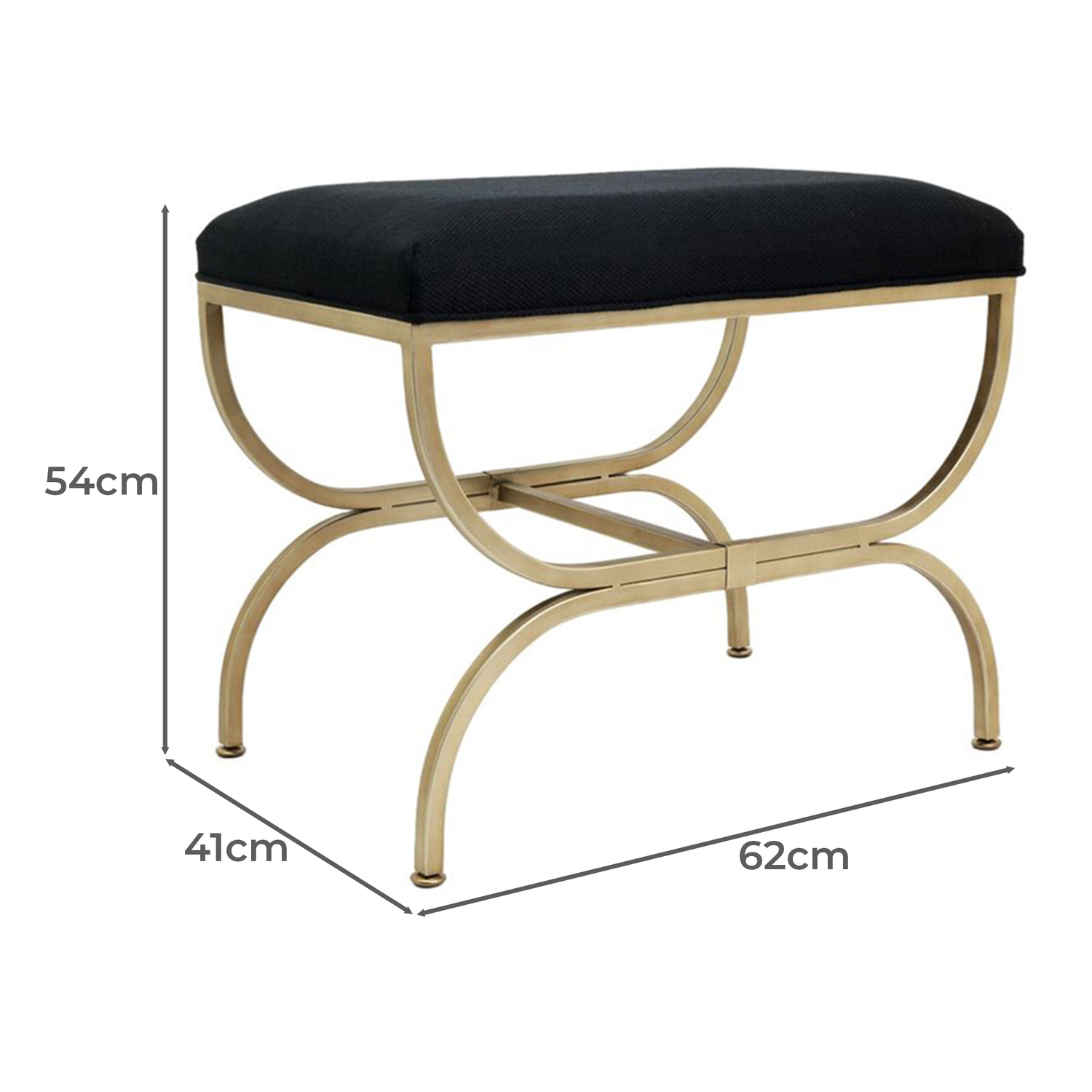 Roswell Linen-Blend Accent Stool