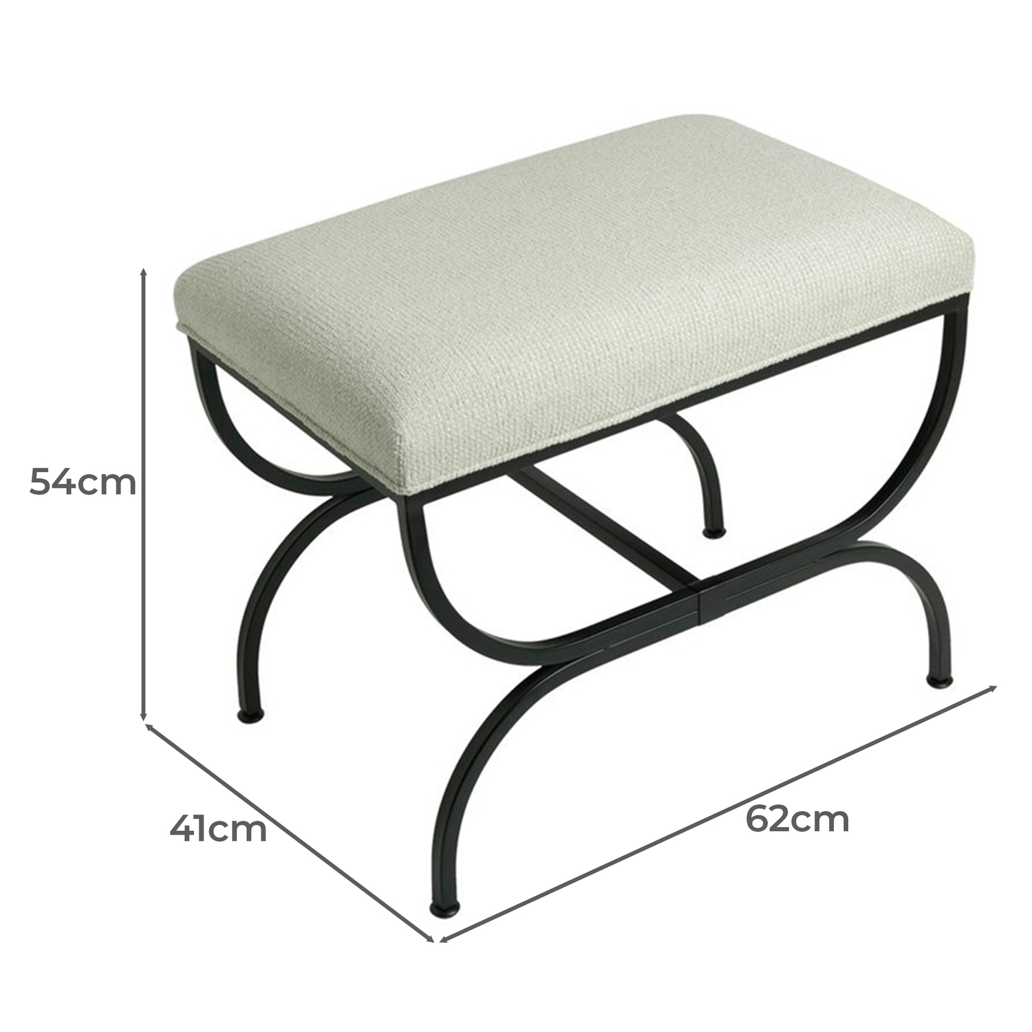 Roswell Chenille Accent Stool