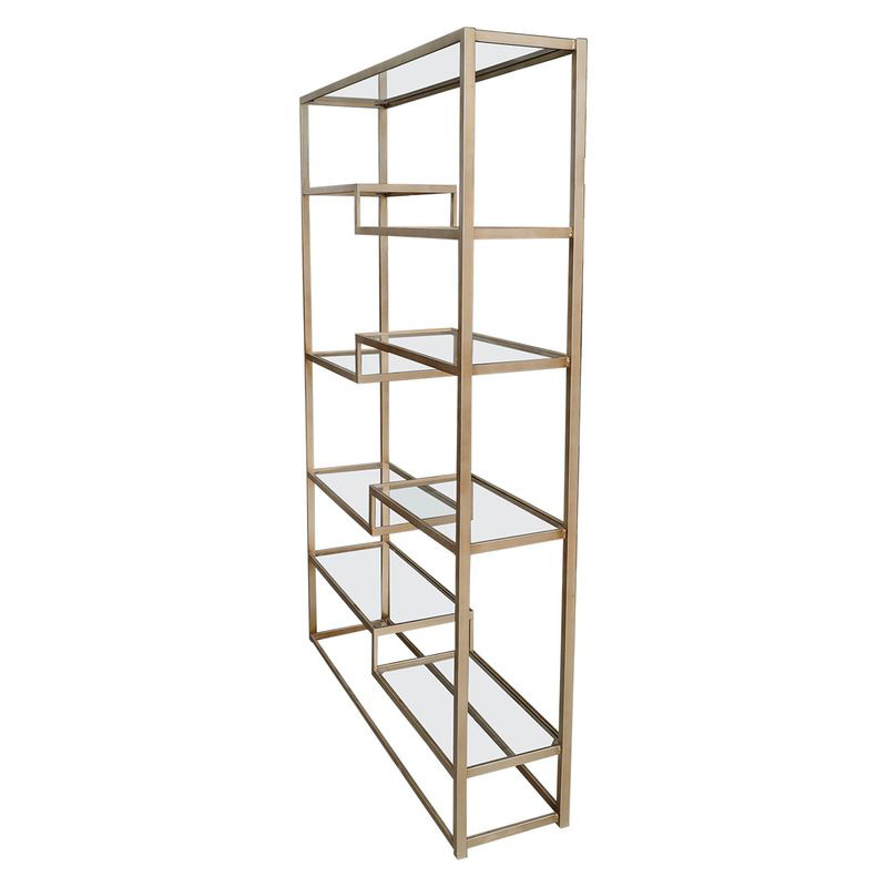 Sterling Iron & Glass Shelving Unit