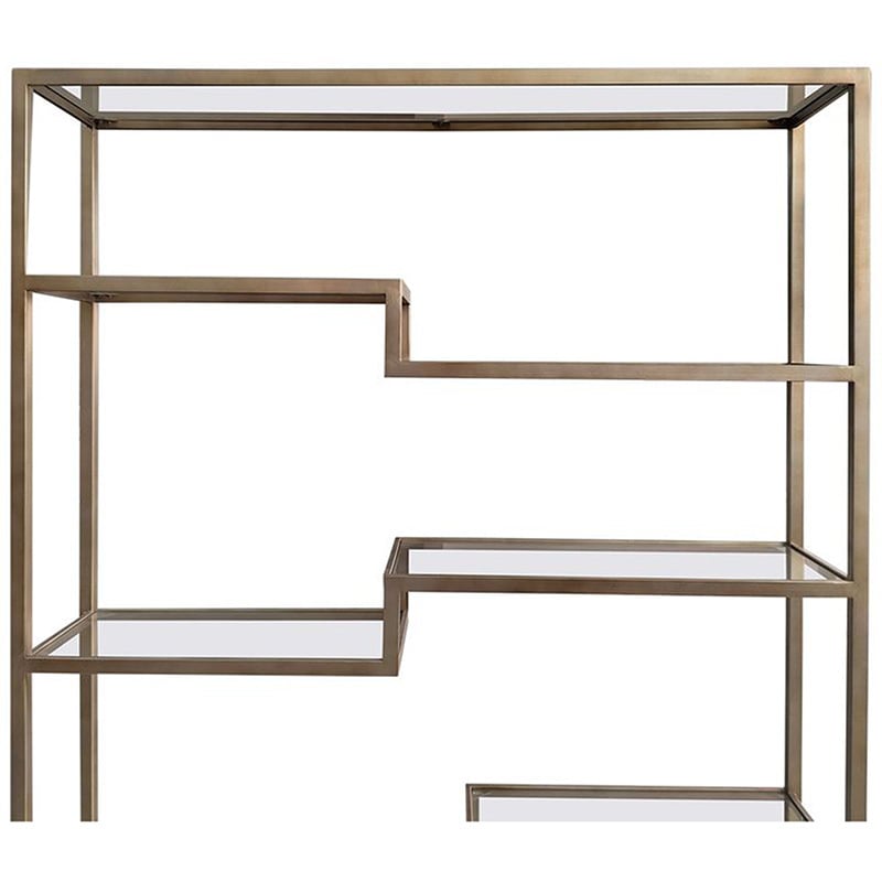 Sterling Iron & Glass Shelving Unit