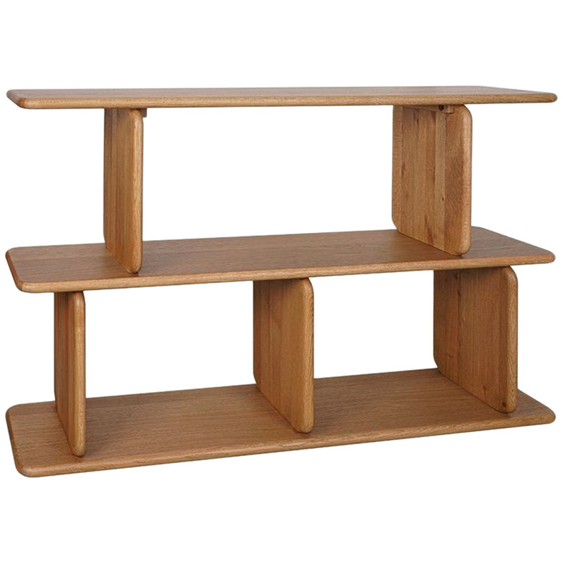 Aspen 3 Tier Oak Wood Shelving Unit