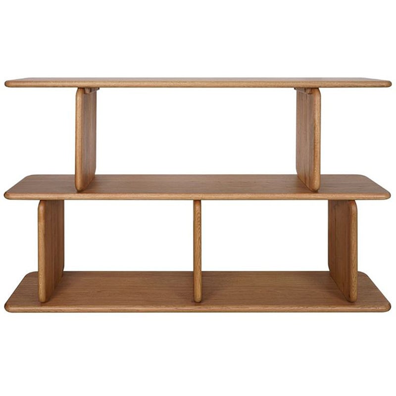 Aspen 3 Tier Oak Wood Shelving Unit