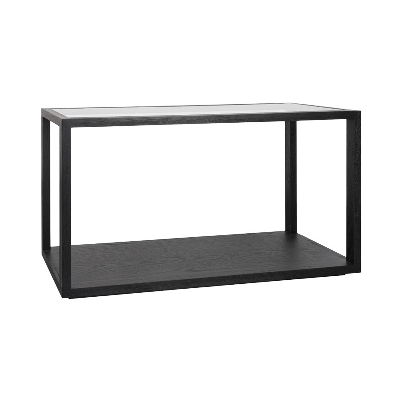Parker Oak Wood & Glass Console Table