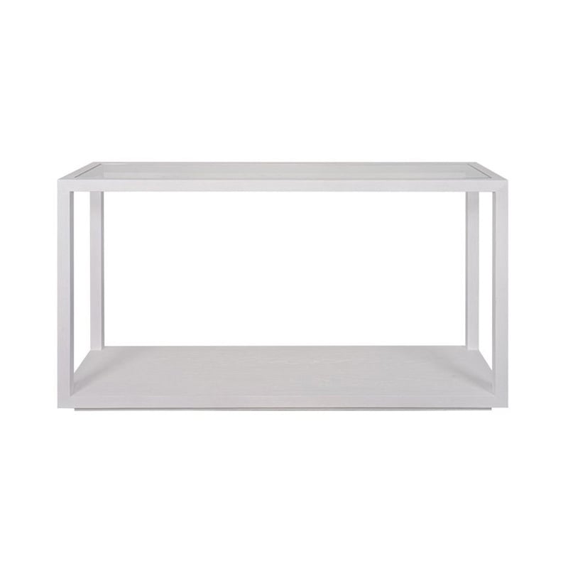 Parker Oak Wood & Glass Console Table