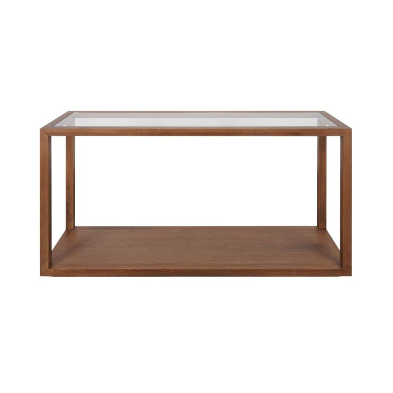 Parker Oak Wood & Glass Console Table