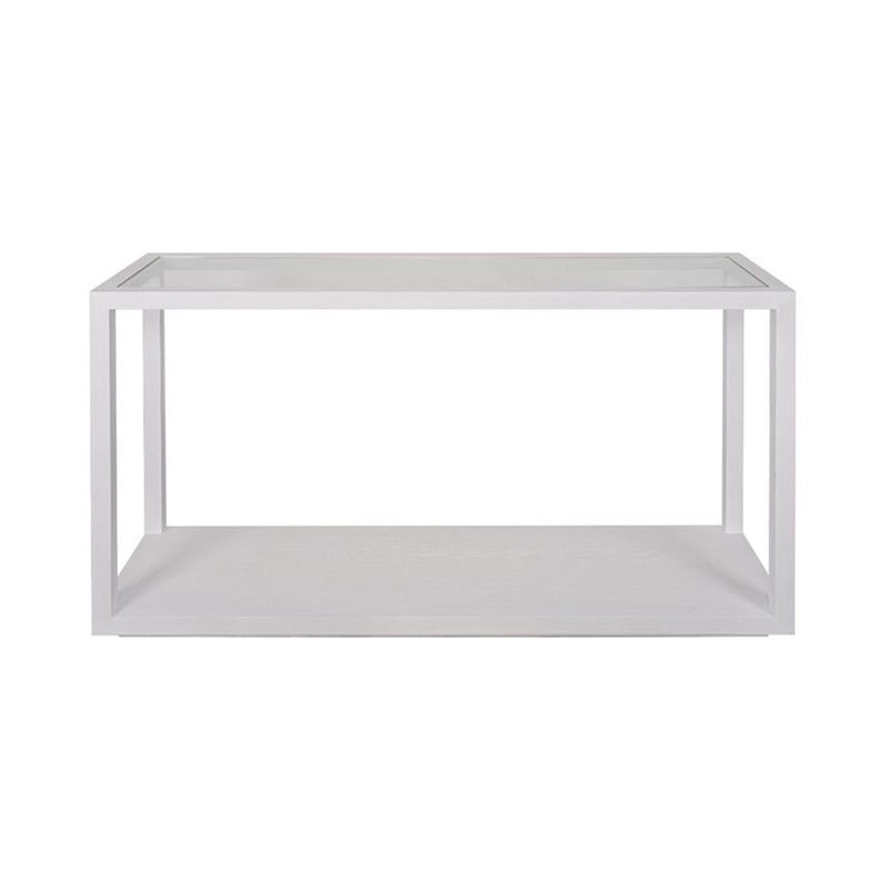 Parker Oak Wood & Glass Console Table